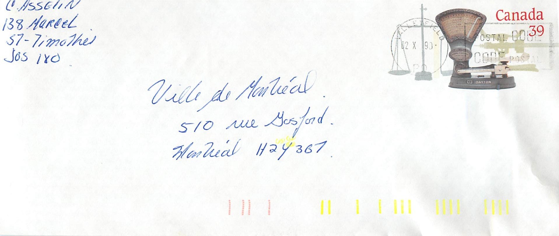Entier Postal Postal Stationary Canada Balance Dayton  
