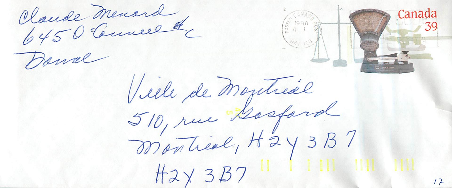 Entier Postal Postal Stationary Canada Balance Dayton  