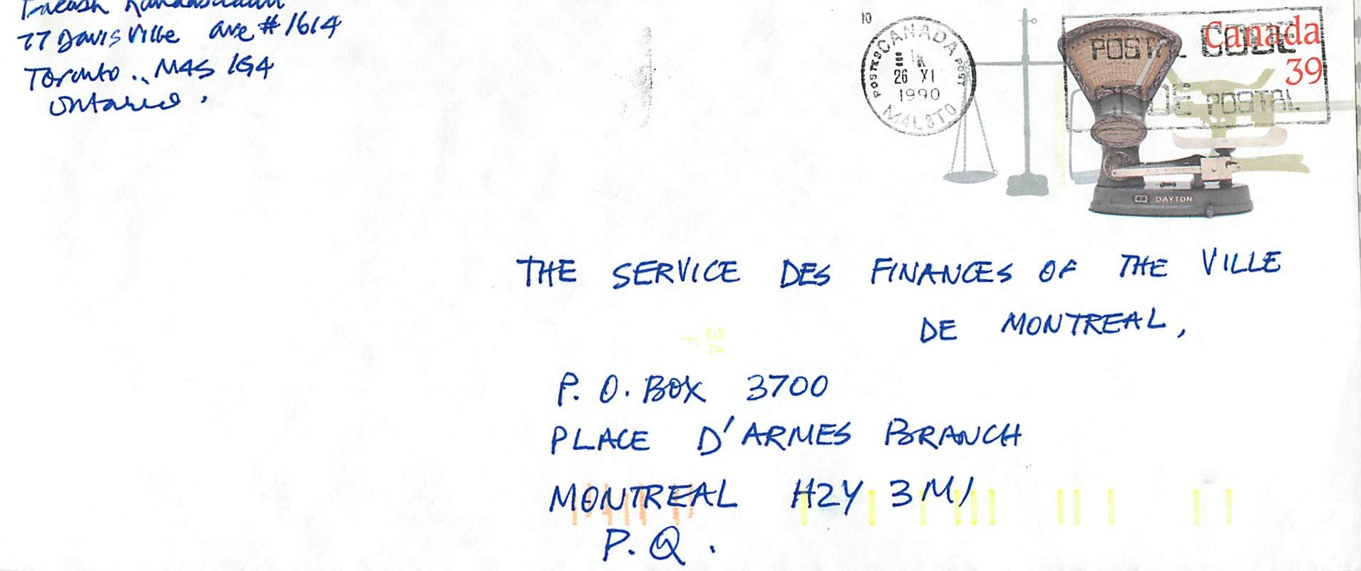Entier Postal Postal Stationary Canada Balance Dayton  