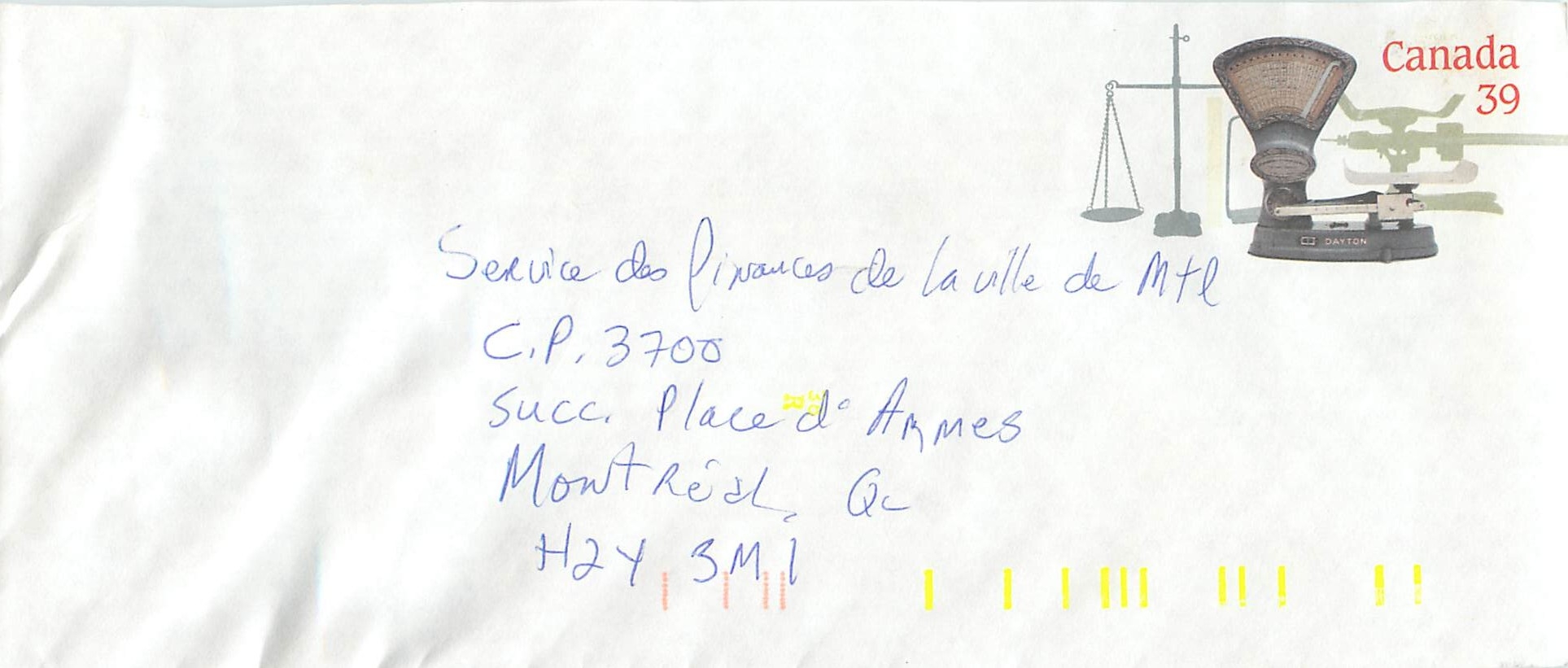 Entier Postal Postal Stationary Canada Balance Dayton  
