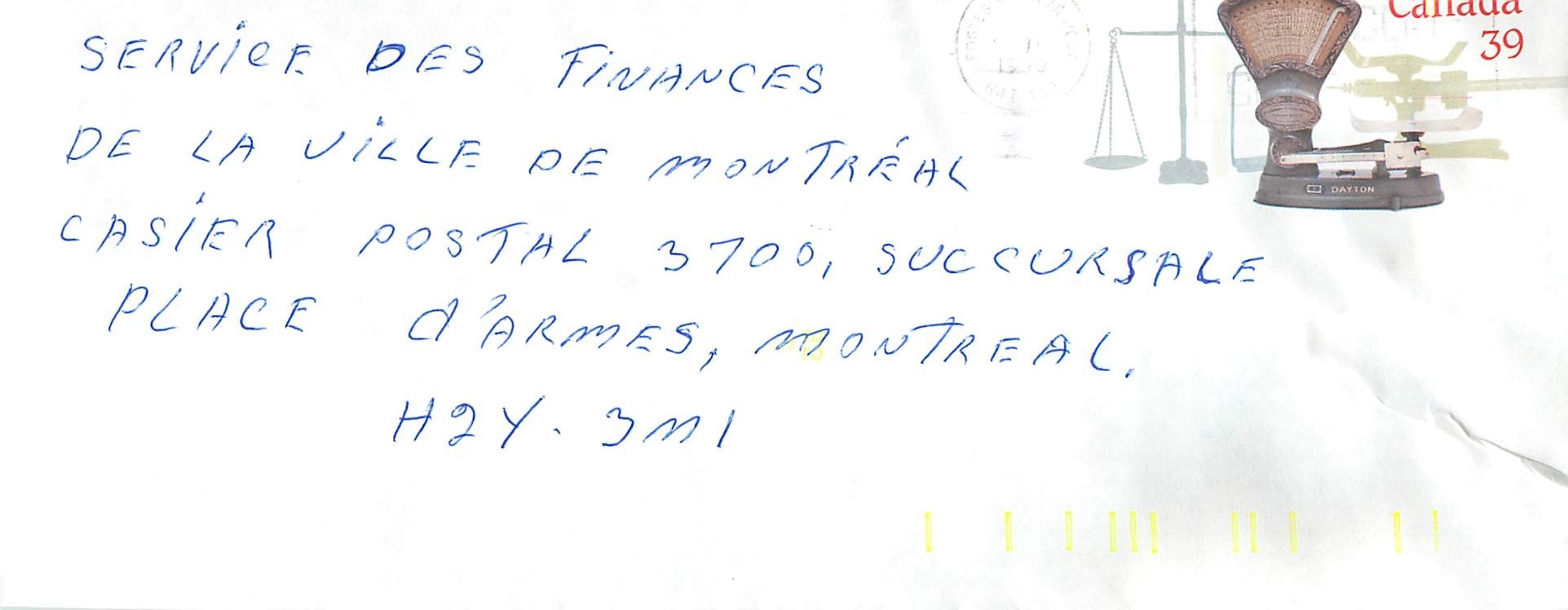 Entier Postal Postal Stationary Canada Balance Dayton 