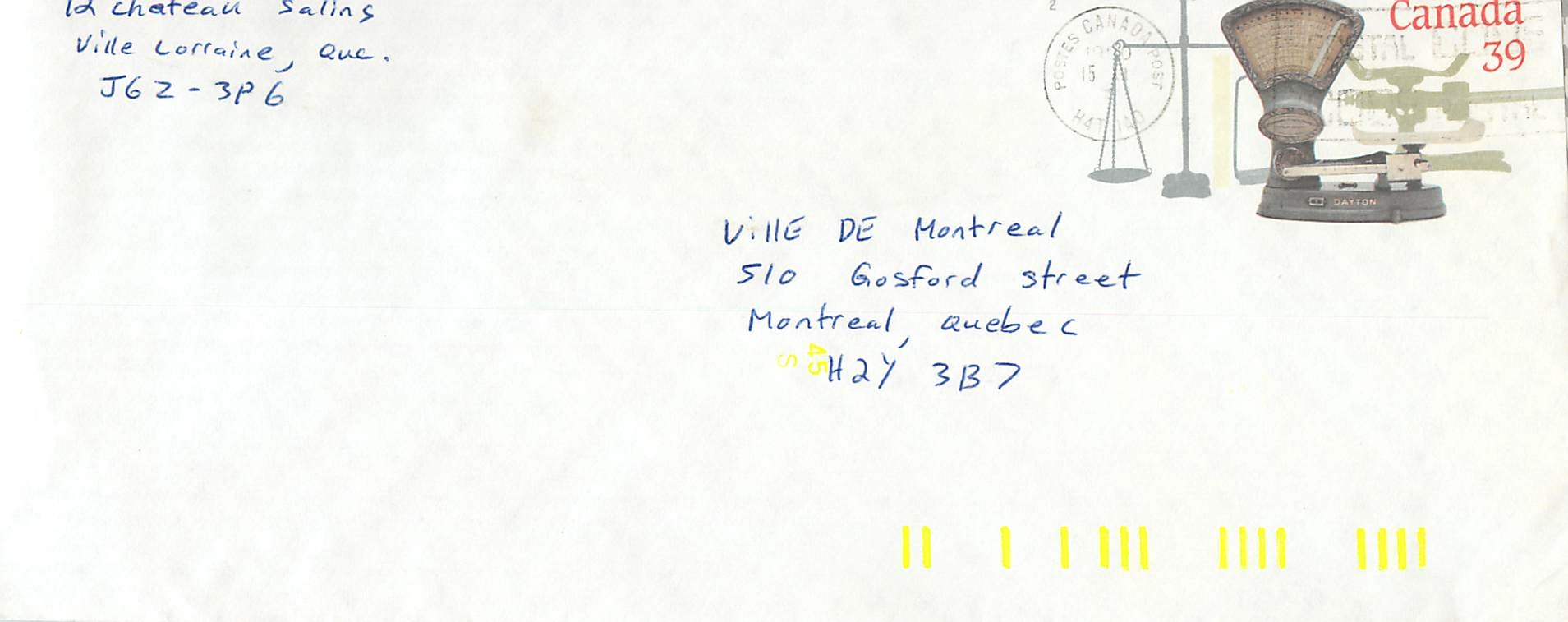 Entier Postal Postal Stationary Canada Balance Dayton 