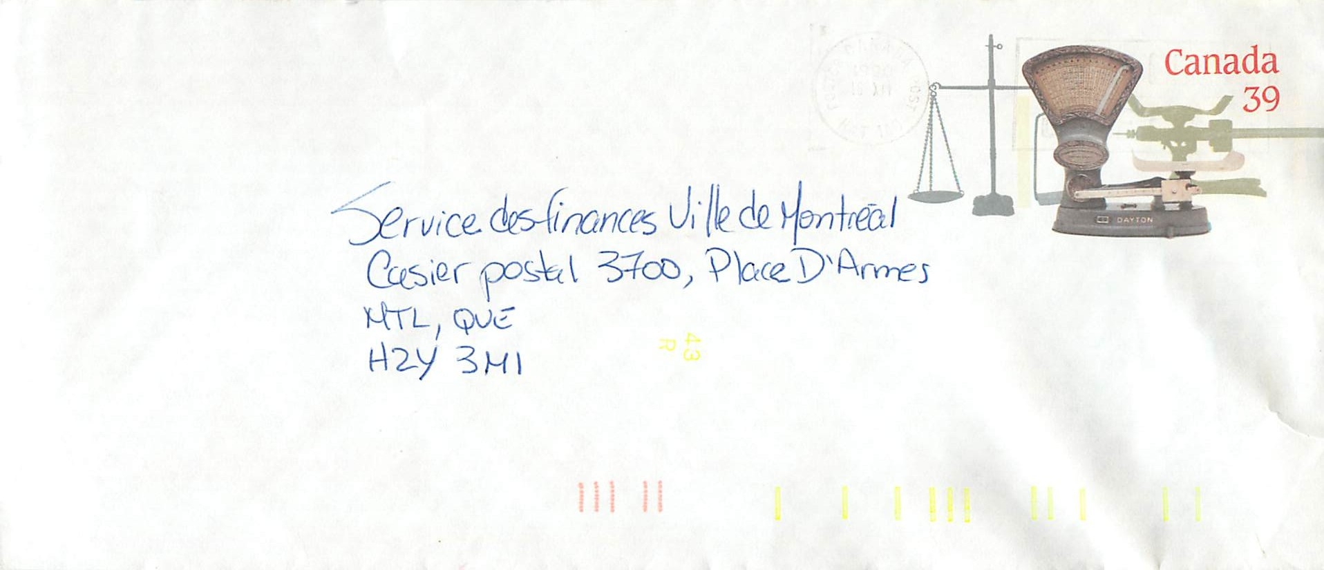 Entier Postal Postal Stationary Canada Balance Dayton 