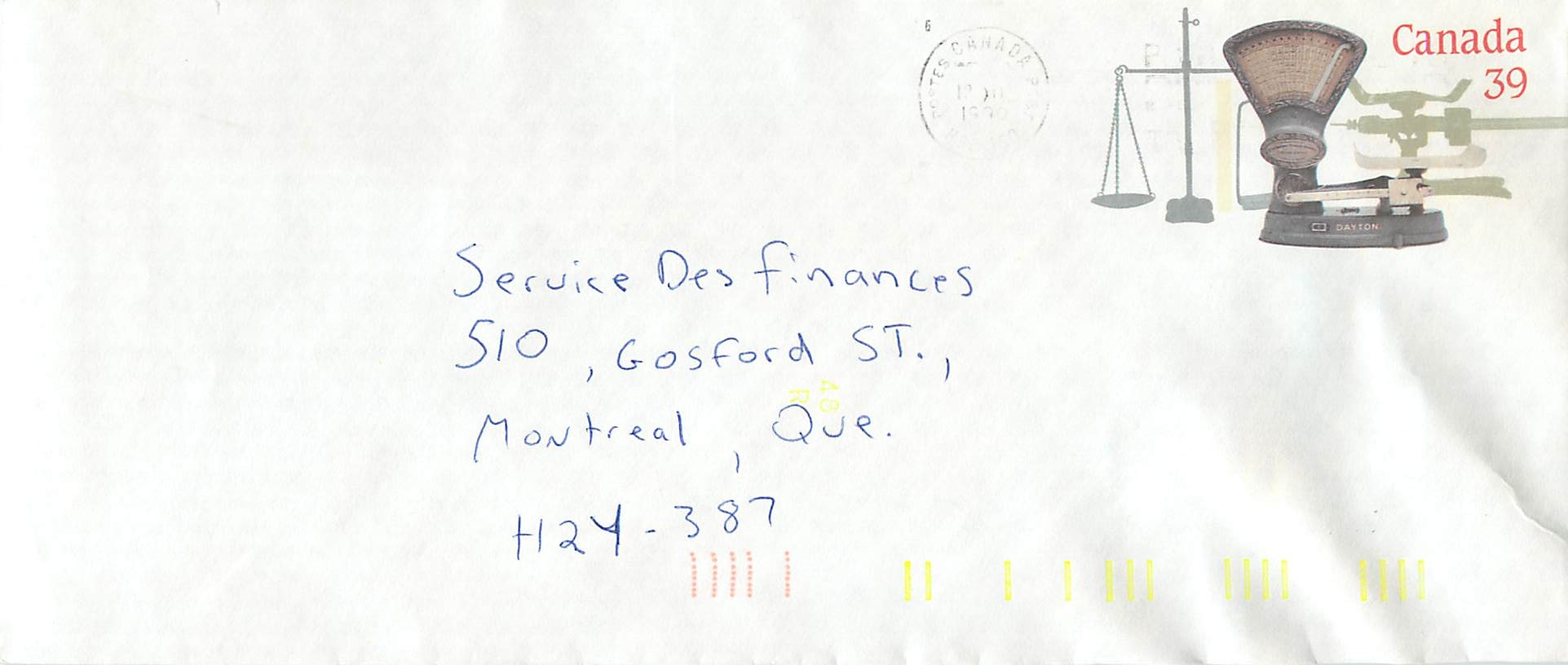Entier Postal Postal Stationary Canada Balance Dayton 