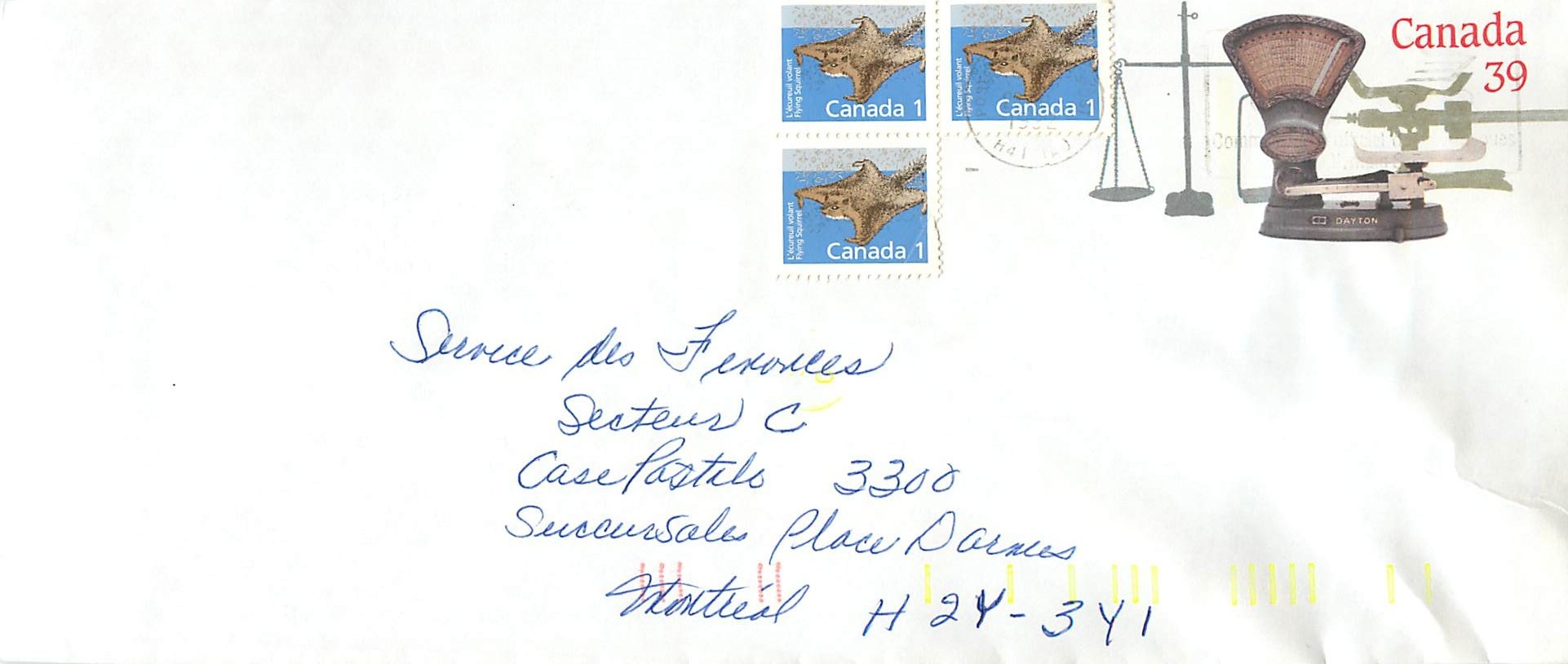 Entier Postal Postal Stationary Canada Balance Dayton 