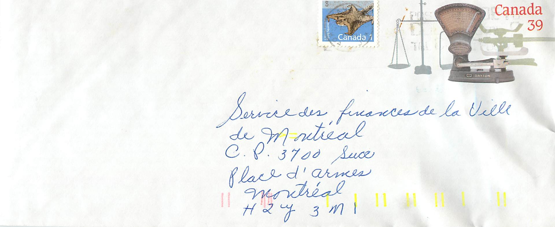 Entier Postal Postal Stationary Canada Balance Dayton 