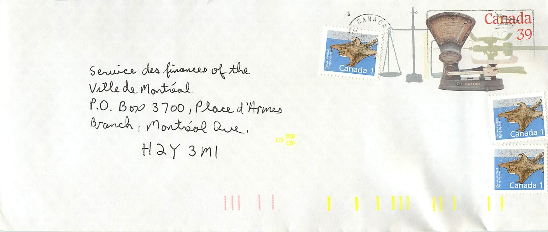 Entier Postal Postal Stationary Canada Balance Dayton 
