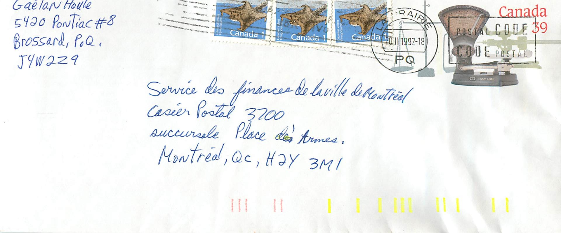 Entier Postal Postal Stationary Canada Balance Dayton Labrairie
