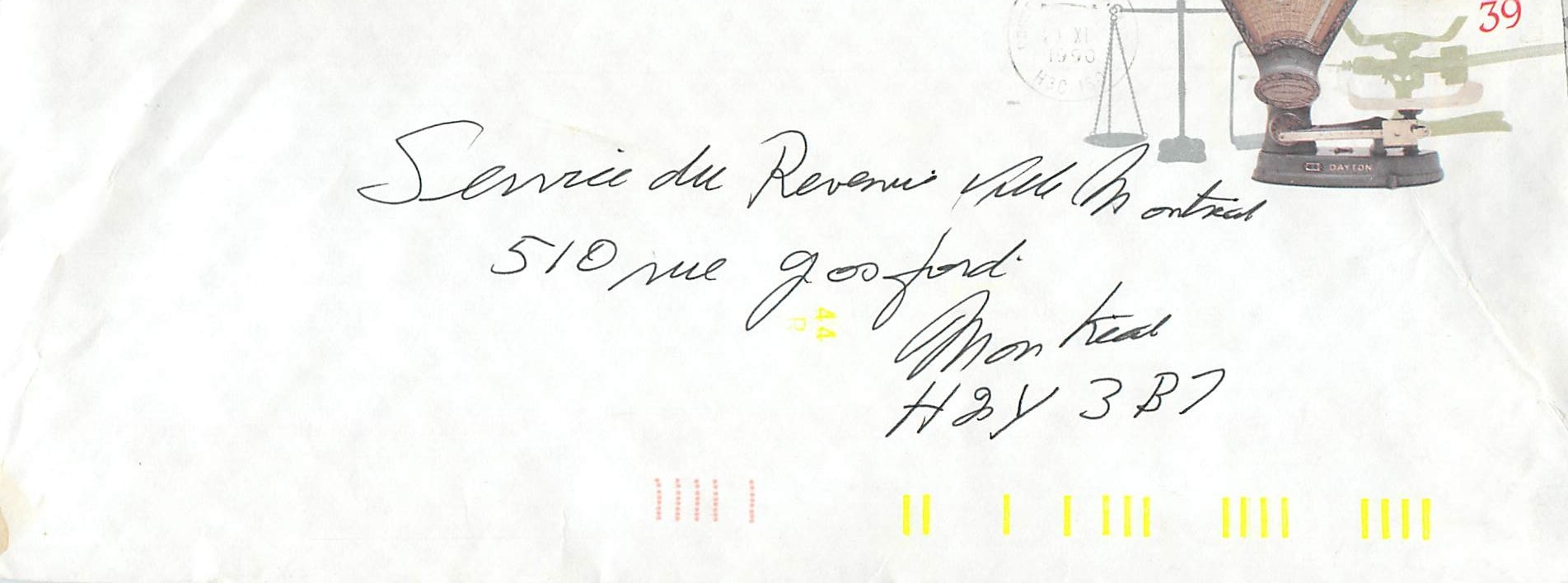 Entier Postal Postal Stationary Canada Balance Dayton