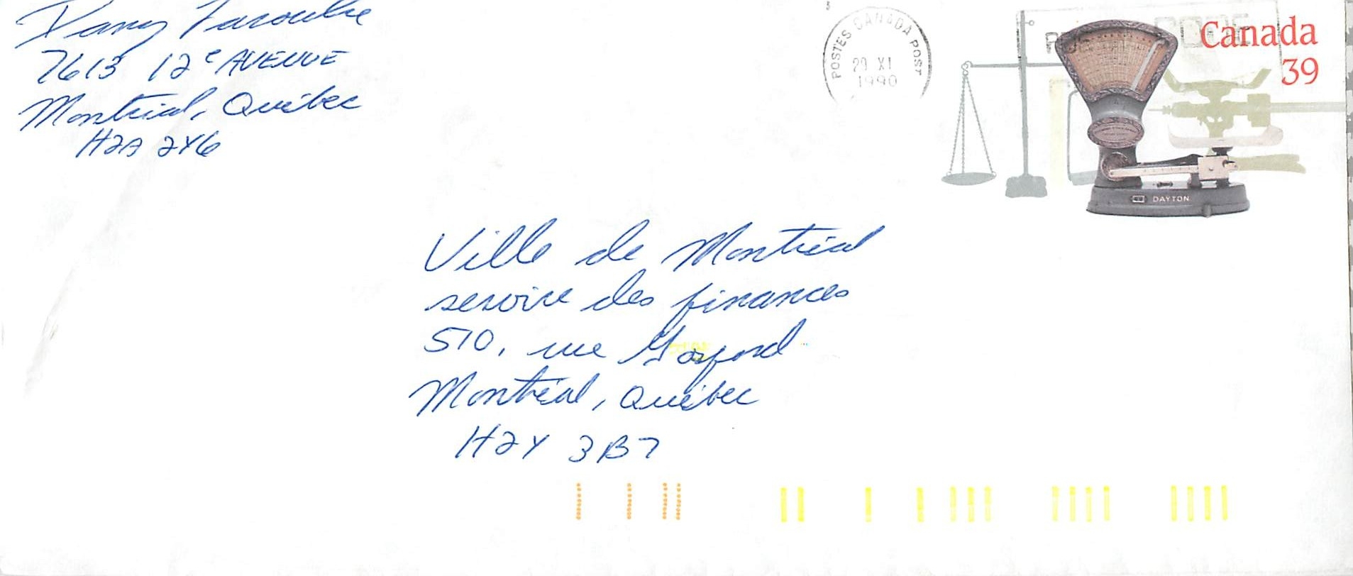 Entier Postal Postal Stationary Canada Balance Dayton