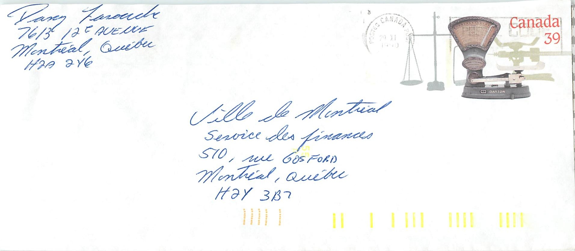 Entier Postal Postal Stationary Canada Balance Dayton