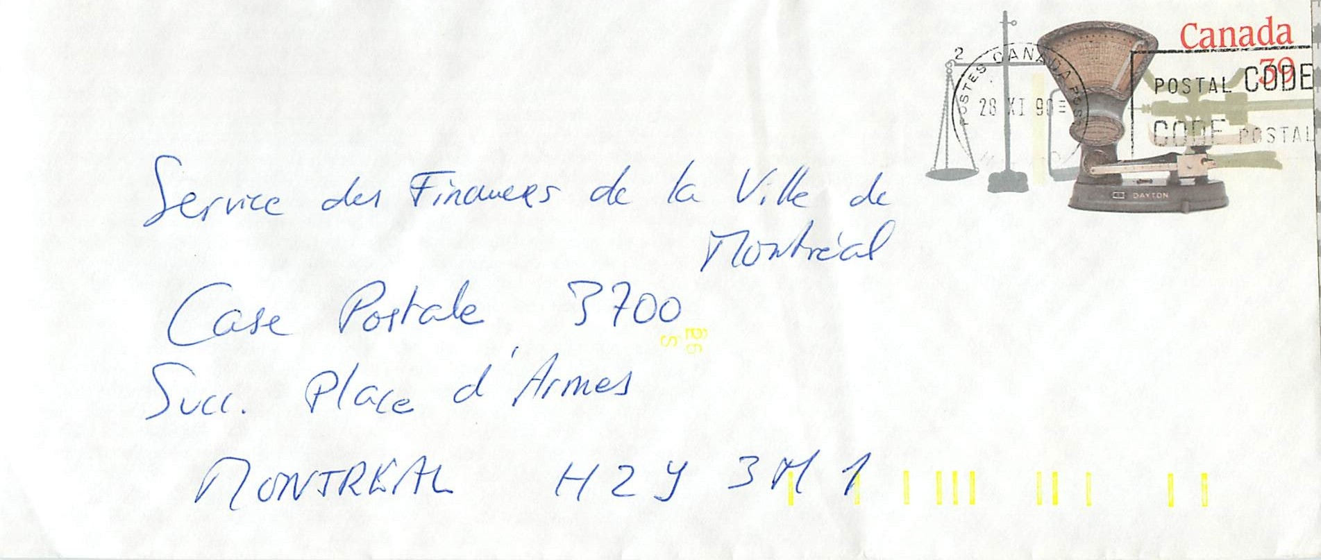 Entier Postal Postal Stationary Canada Balance Dayton