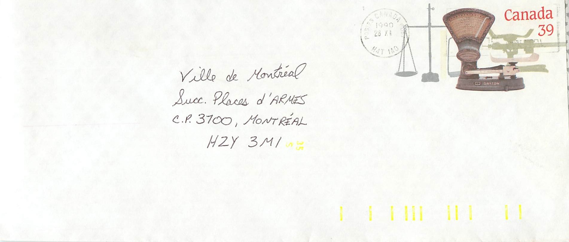 Entier Postal Postal Stationary Canada Balance Dayton