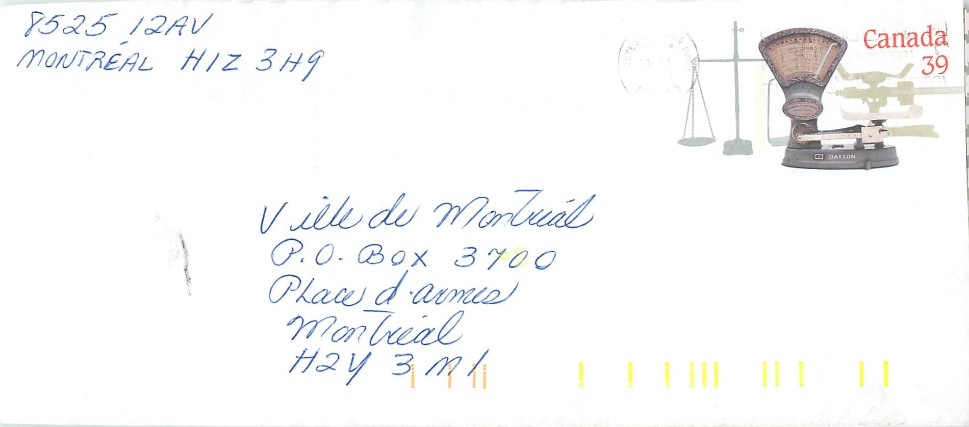 Entier Postal Postal Stationary Canada Balance Dayton