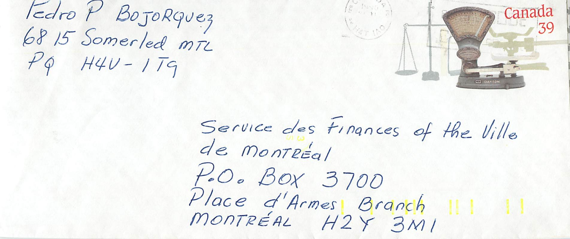 Entier Postal Postal Stationary Canada Balance Dayton