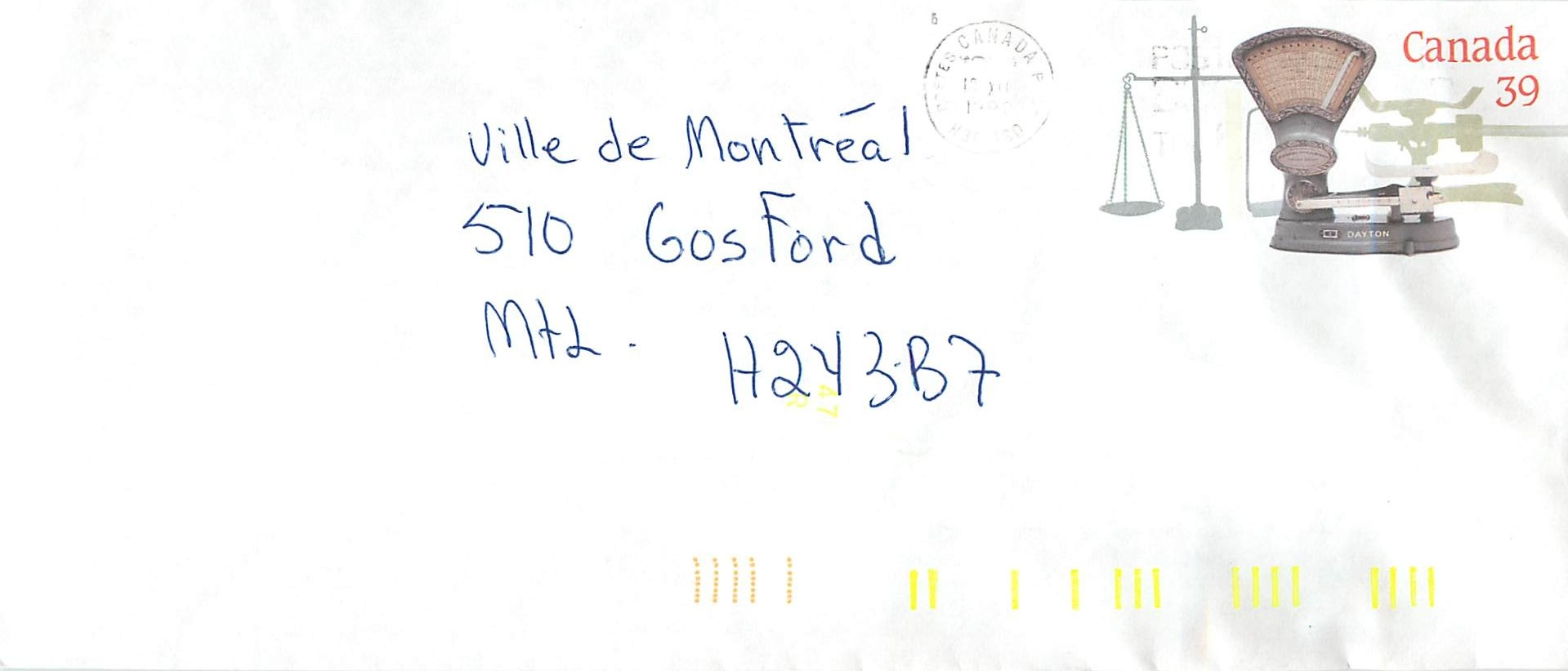 Entier Postal Postal Stationary Canada Balance Dayton