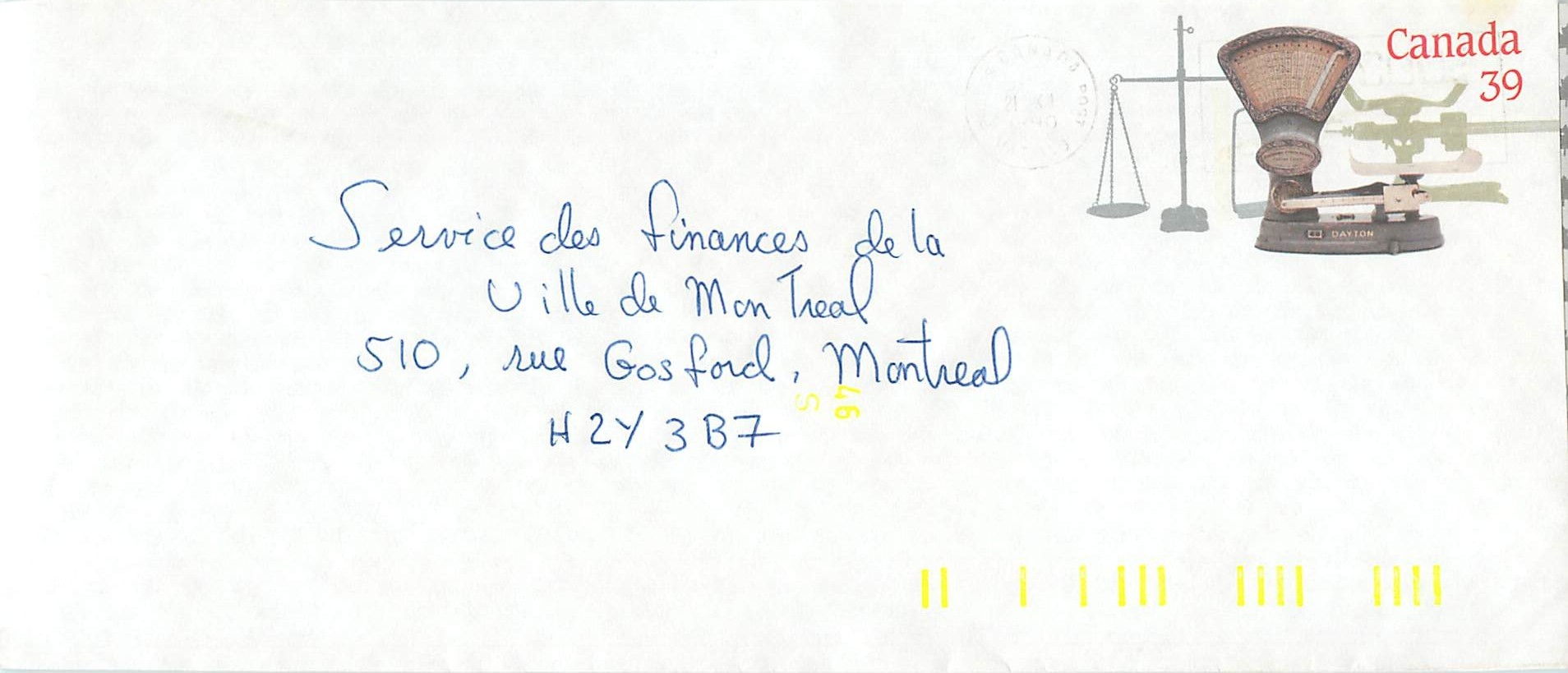 Entier Postal Postal Stationary Canada Balance Dayton