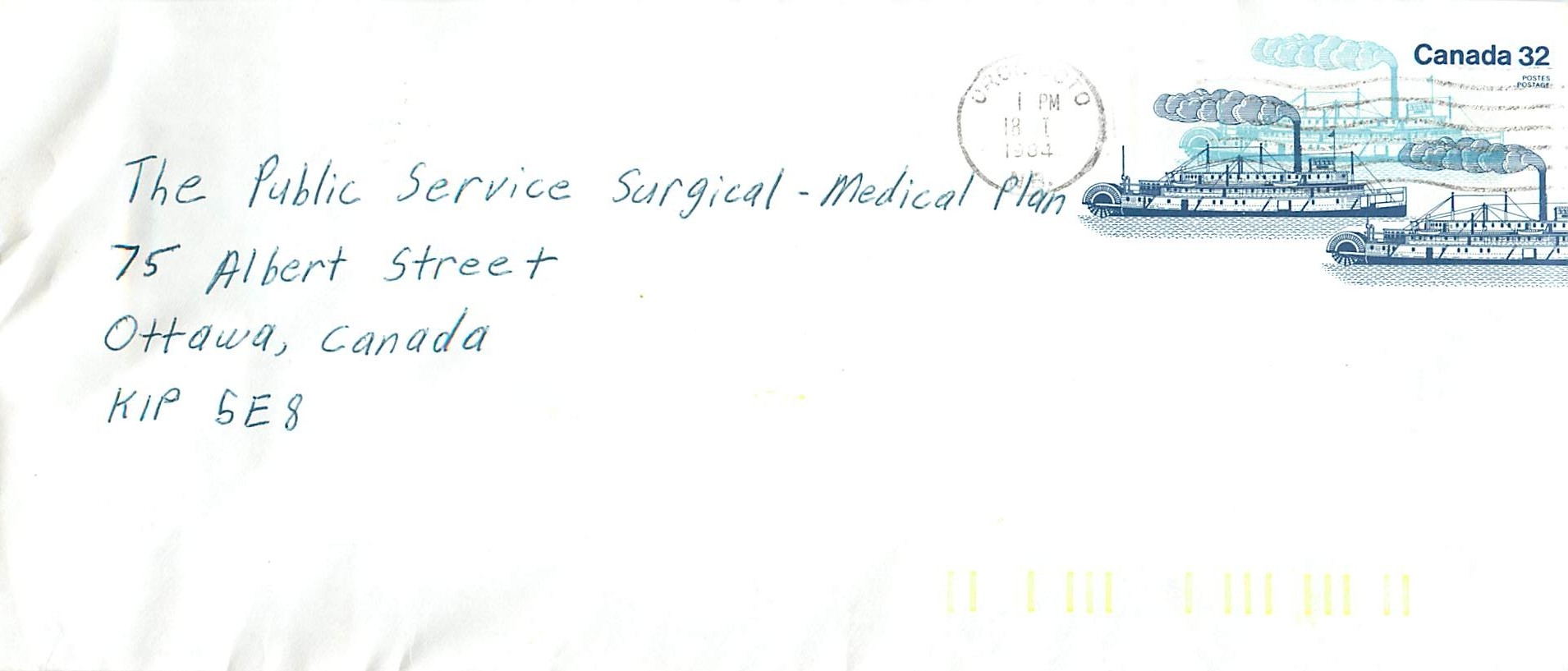 Entier Postal Postal Stationary Canada Bateaux Bateau Oromooto