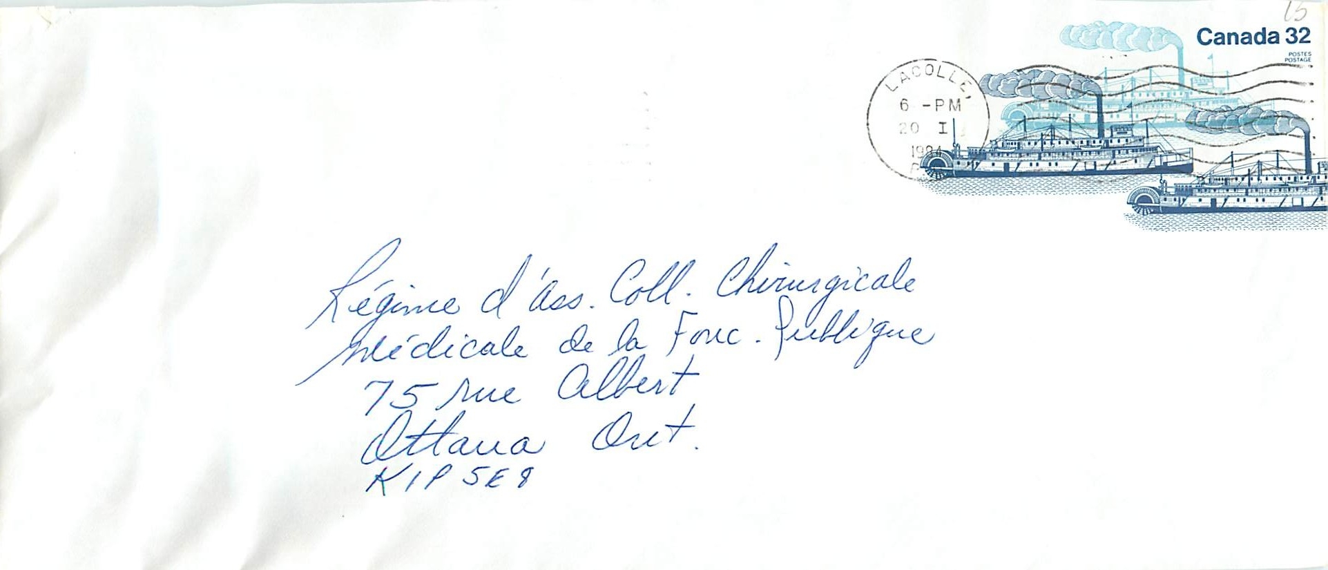 Entier Postal Postal Stationary Canada Bateaux Bateau Lacolle