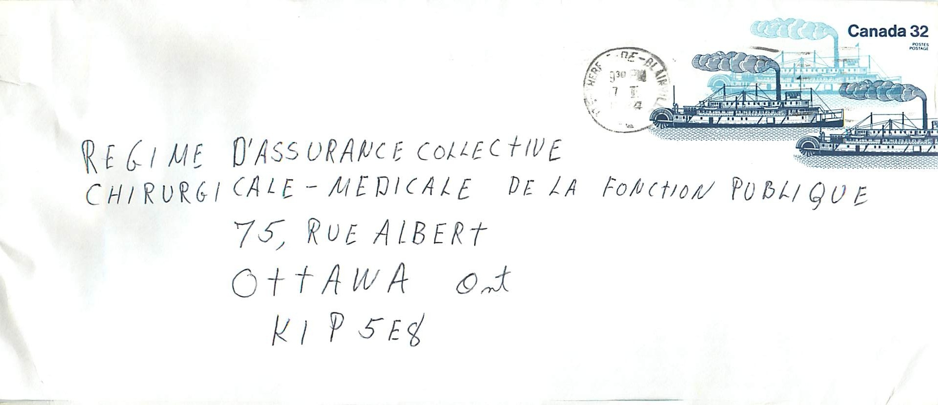Entier Postal Postal Stationary Canada Bateaux Bateau