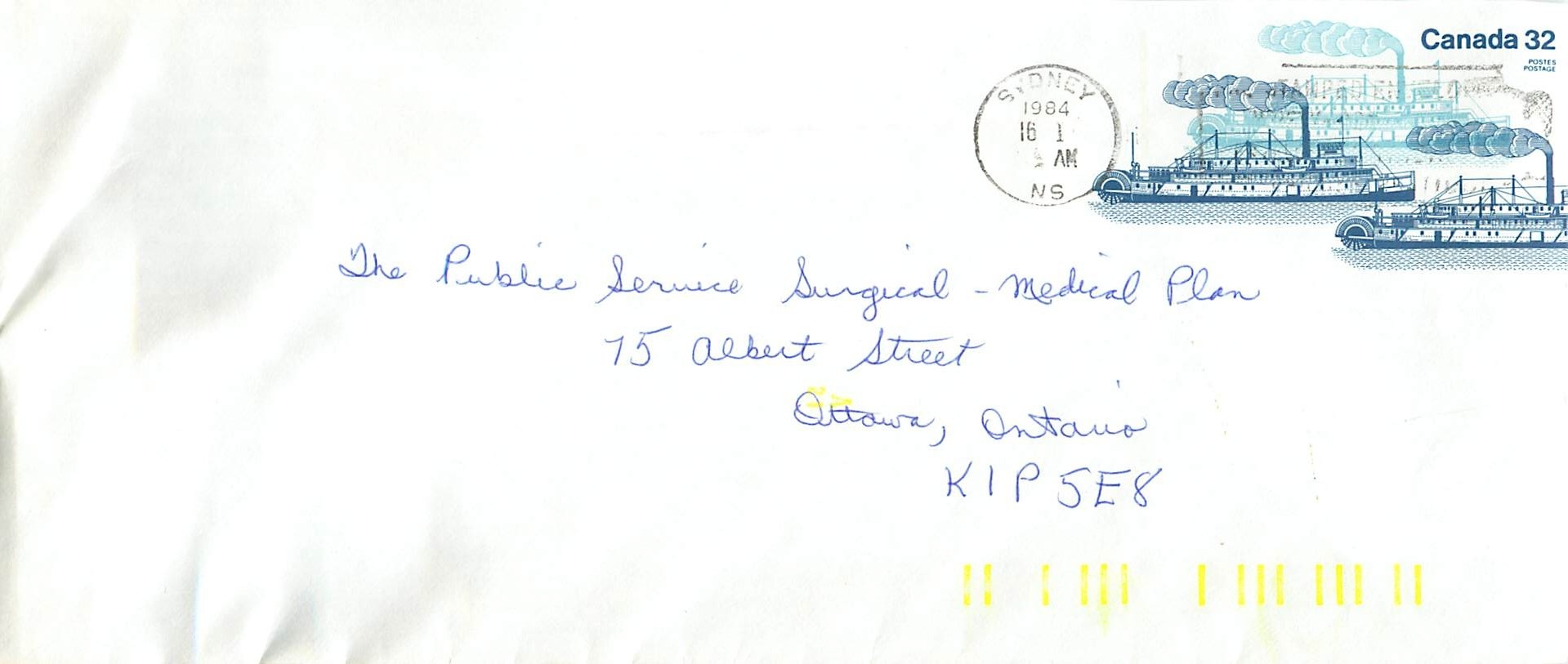Entier Postal Postal Stationary Canada Bateaux Bateau Sydney