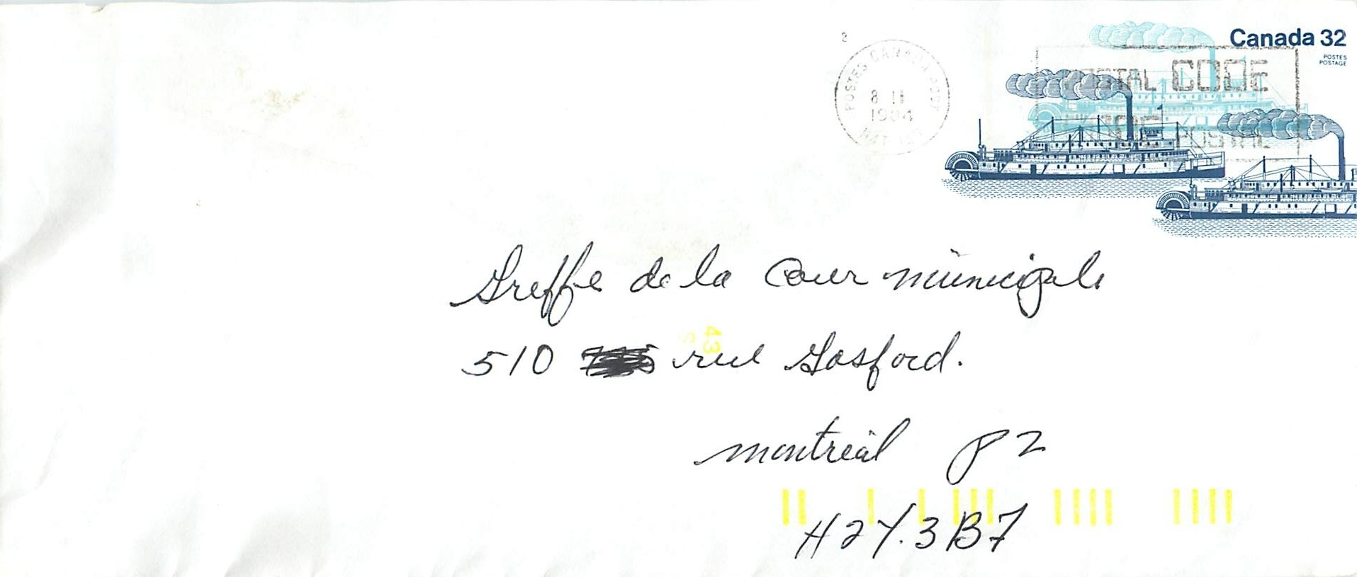 Entier Postal Postal Stationary Canada Bateaux Bateau 