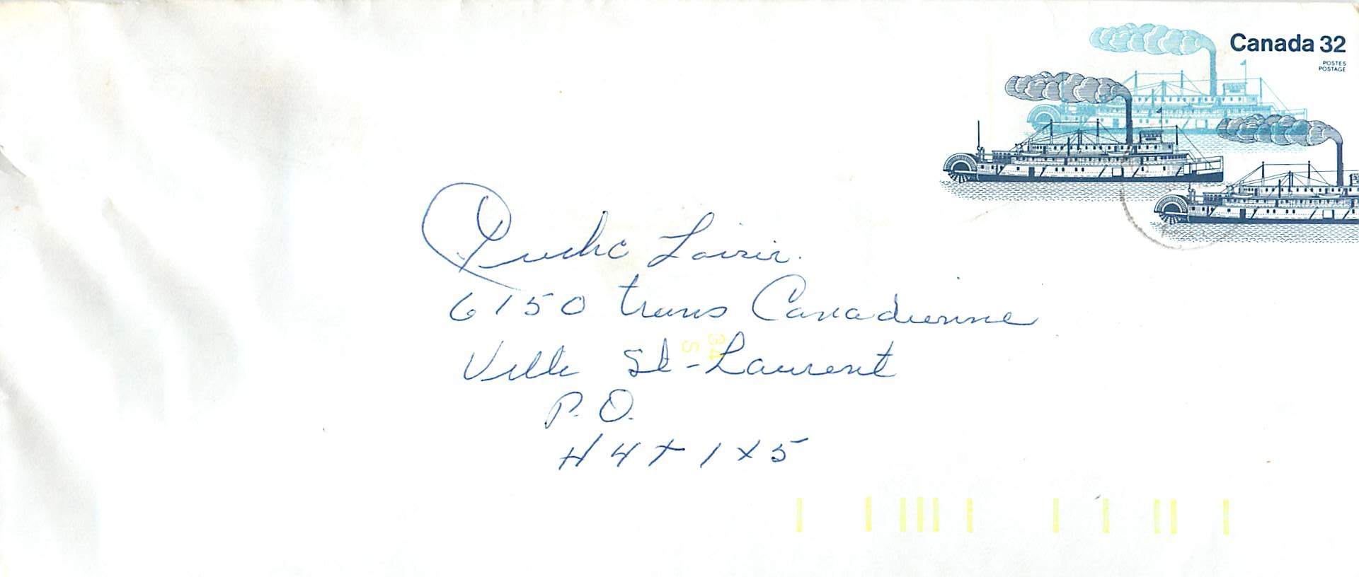 Entier Postal Postal Stationary Canada Bateaux Bateau 