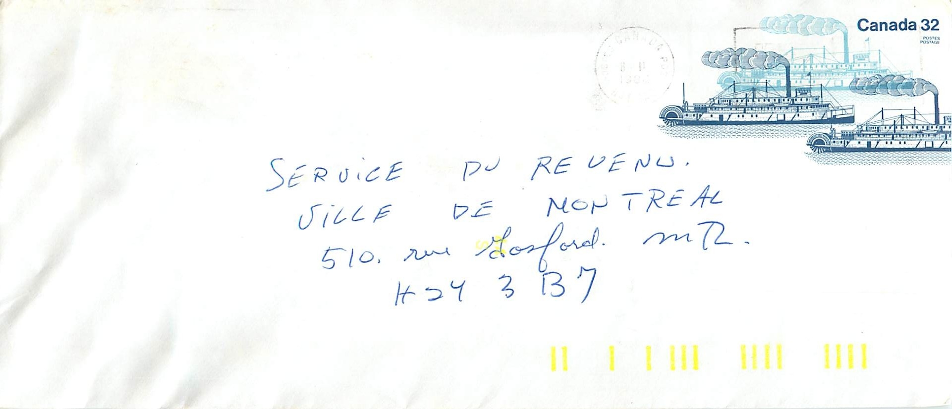 Entier Postal Postal Stationary Canada Bateaux Bateau 
