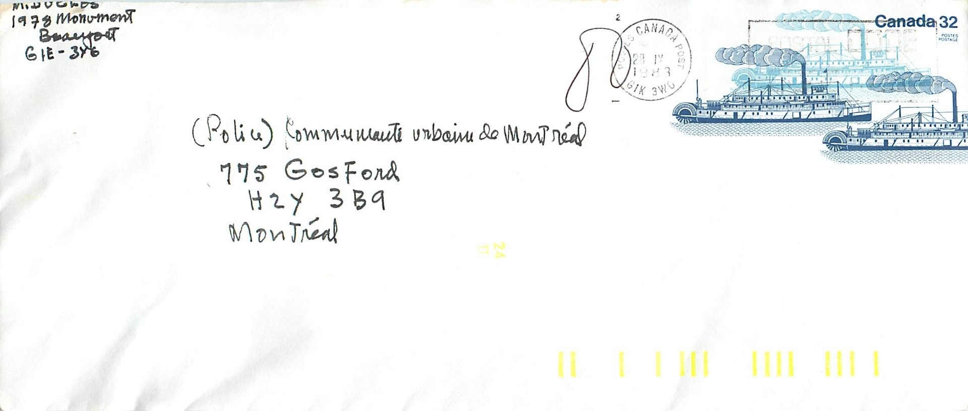 Entier Postal Postal Stationary Canada Bateaux Bateau 