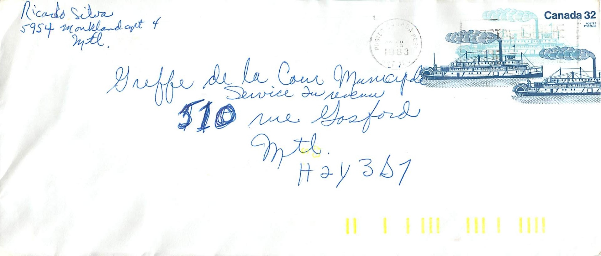 Entier Postal Postal Stationary Canada Bateaux Bateau 