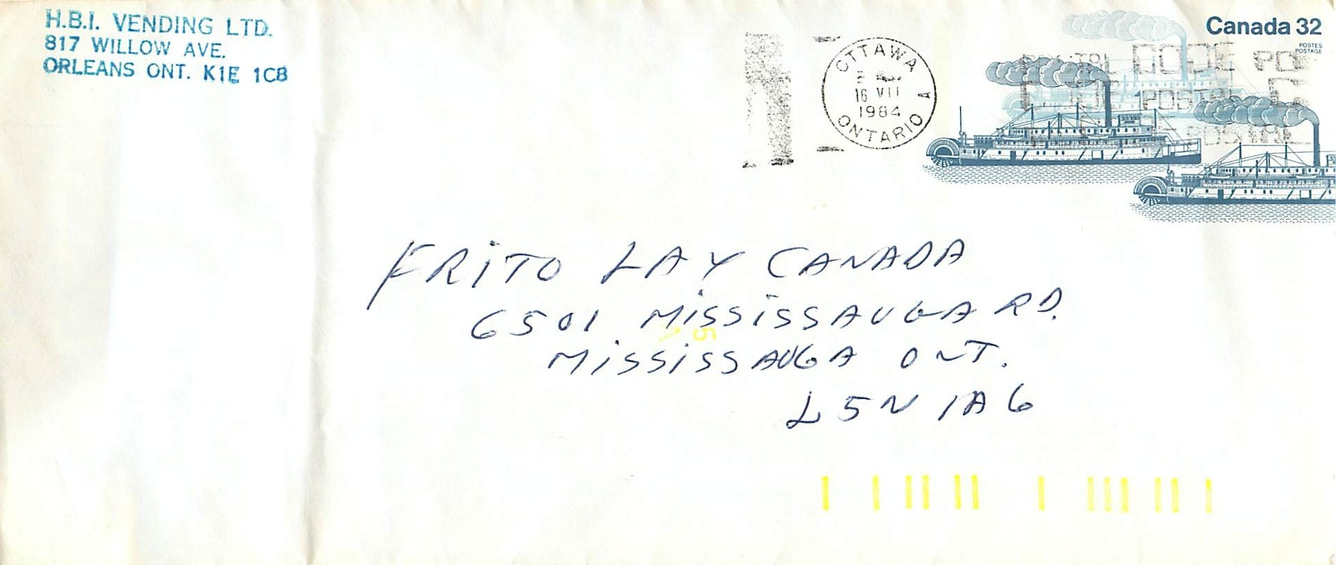 Entier Postal Postal Stationary Canada Bateaux Bateau Ottawa