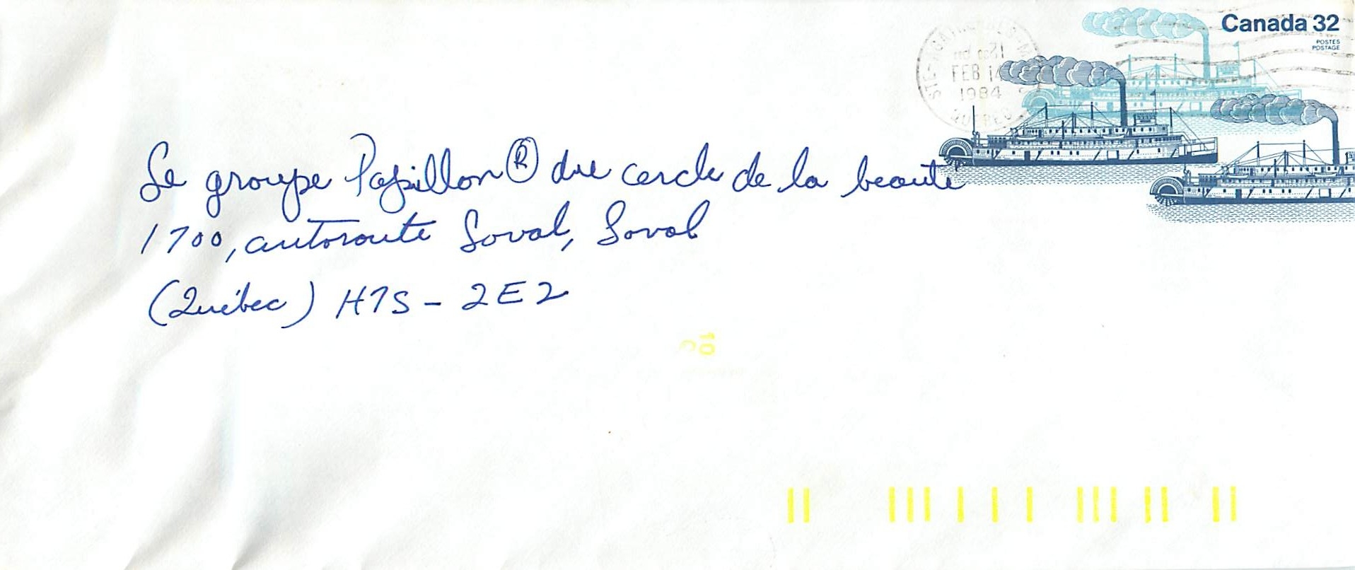 Entier Postal Postal Stationary Canada Bateaux Bateau Ste Agathe