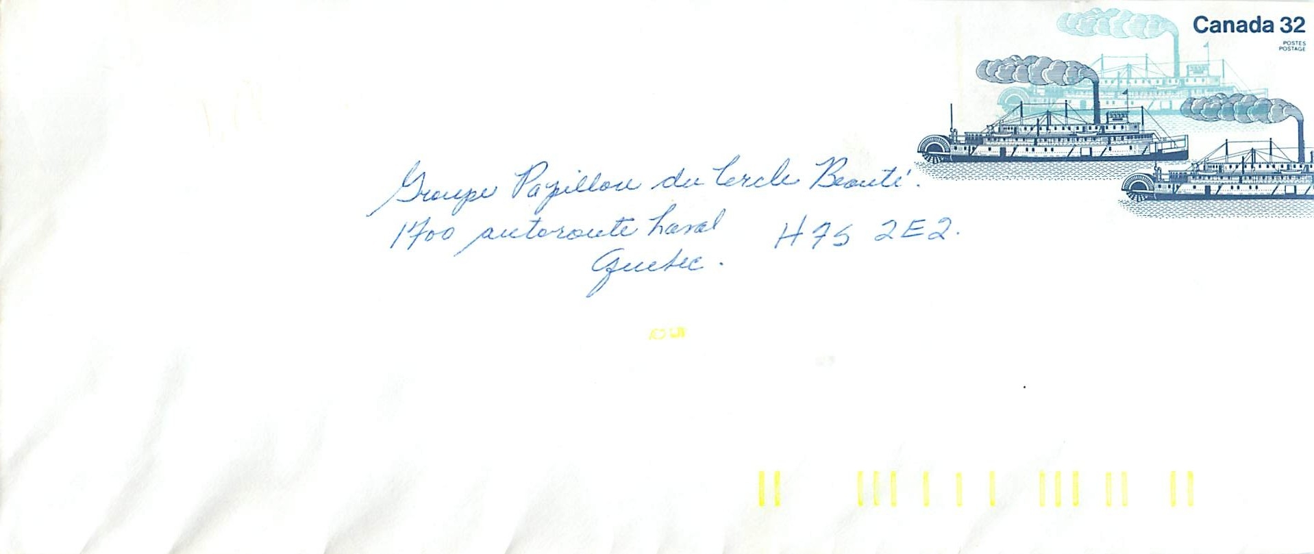 Entier Postal Postal Stationary Canada Bateaux Bateau 