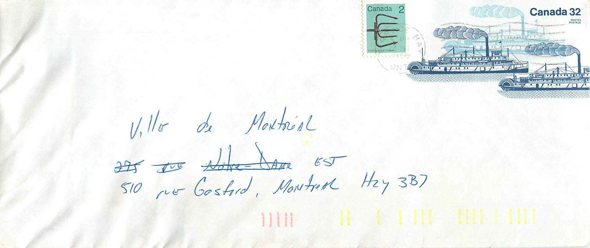 Entier Postal Postal Stationary Canada Bateaux Bateau 