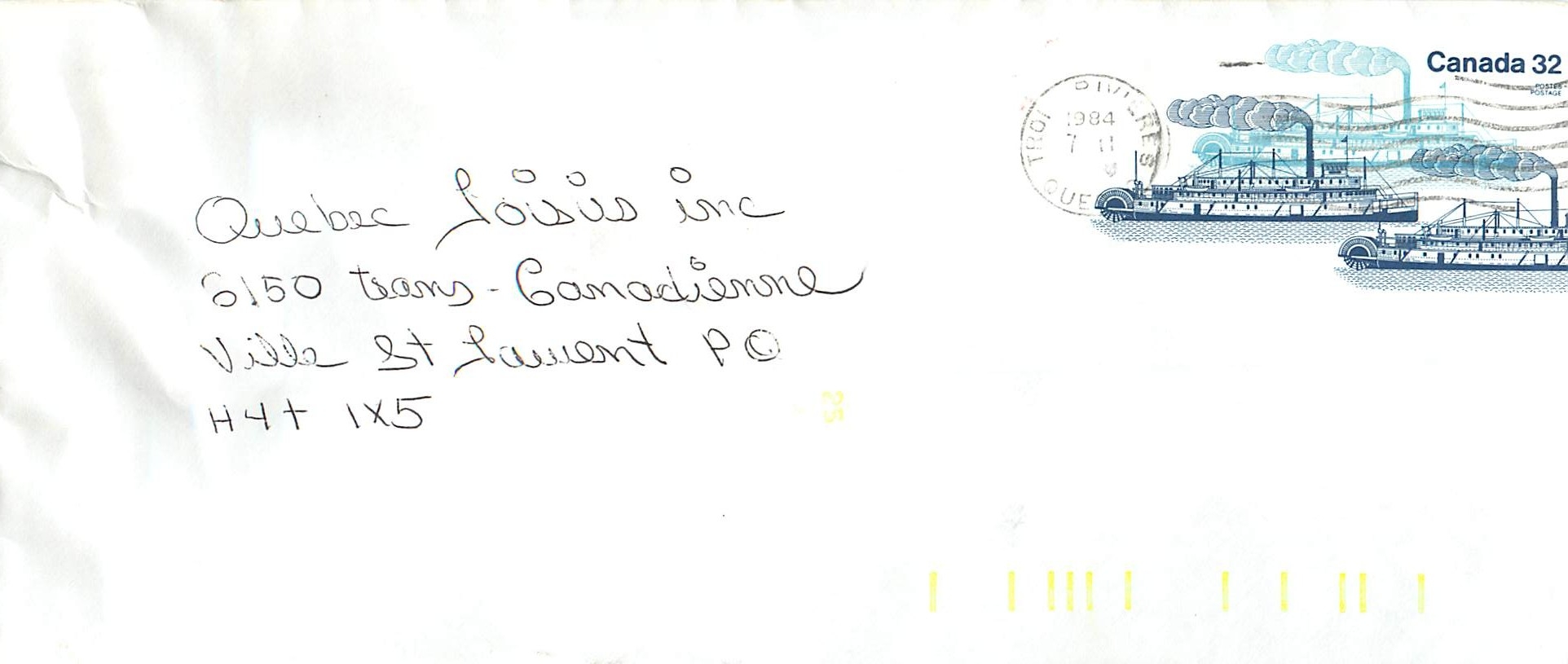 Entier Postal Postal Stationary Canada Bateaux Bateau 