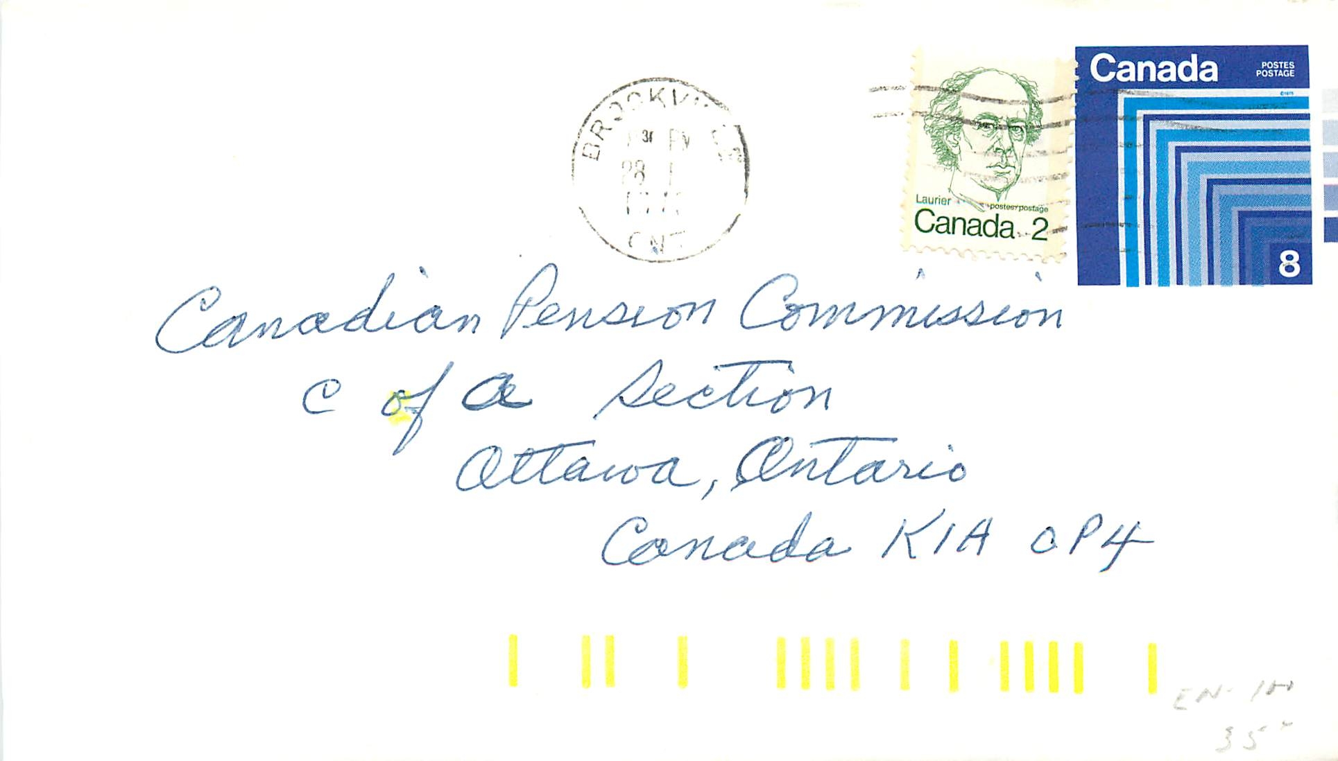 Entier Postal Postal Stationary Canada Laurier