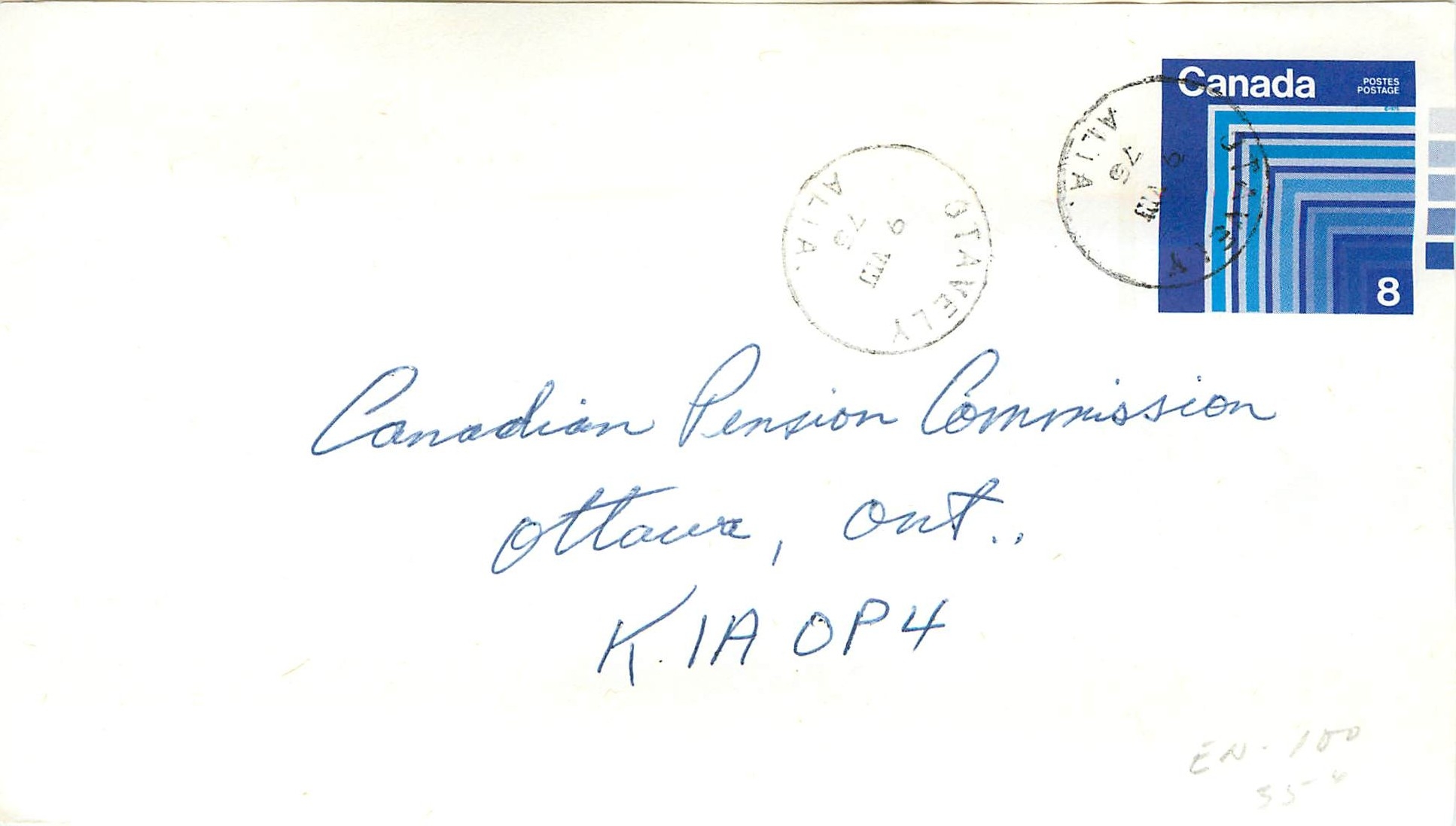 Entier Postal Postal Stationary Canada Otavey