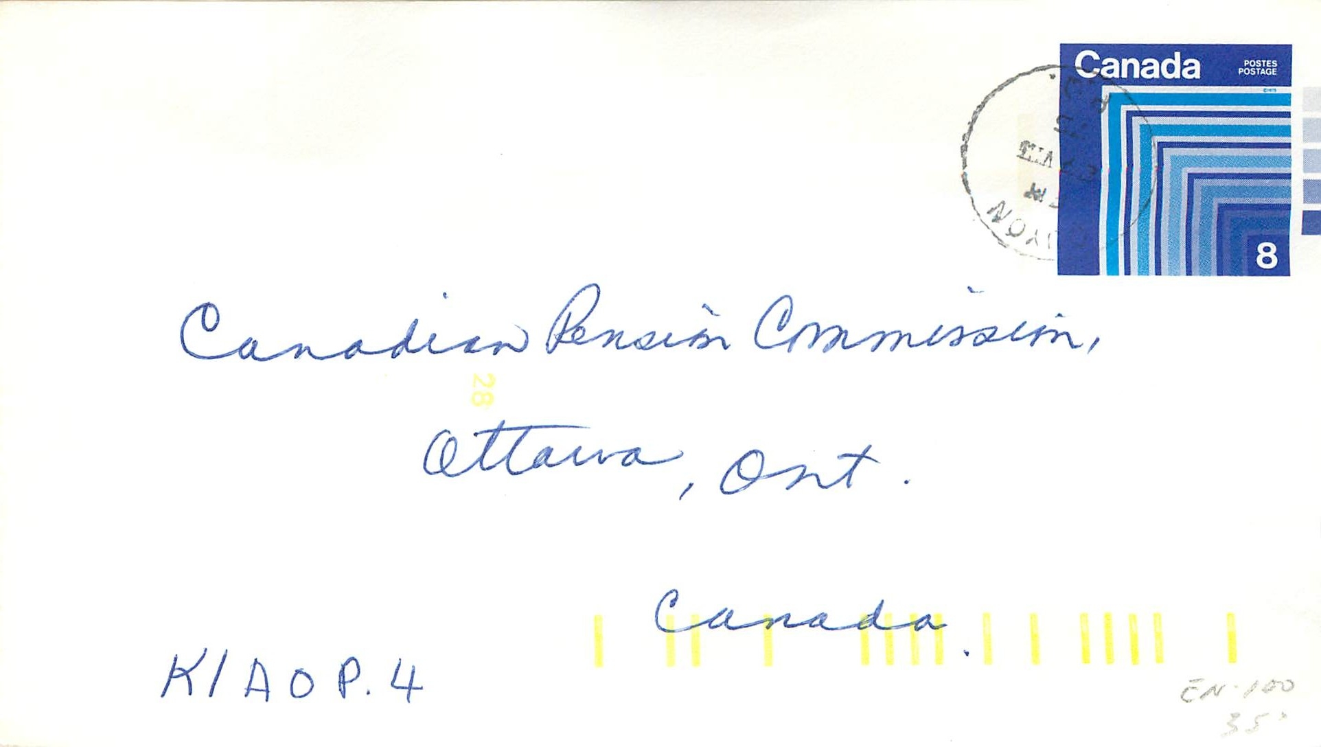 Entier Postal Postal Stationary Canada