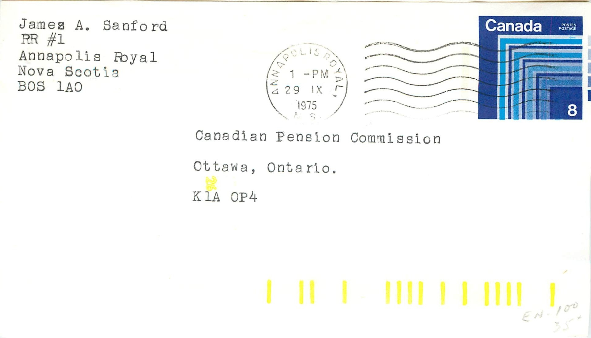 Entier Postal Postal Stationary Canada Annapolis Royal