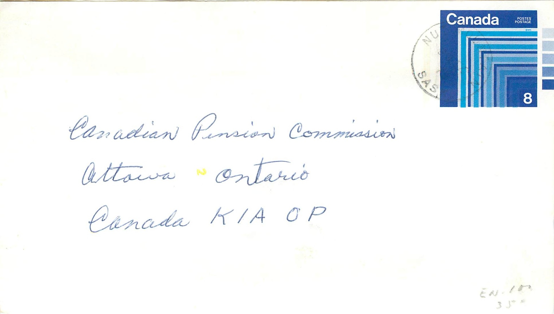 Entier Postal Postal Stationary Canada Nuut tain