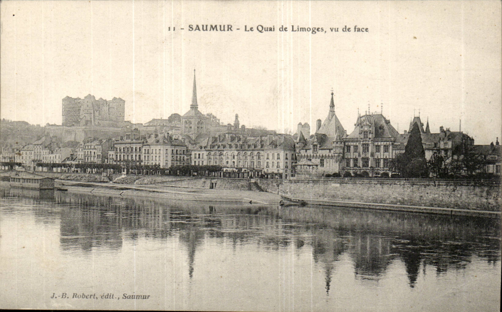 Saumur CPA the quay of Limoges seen of face