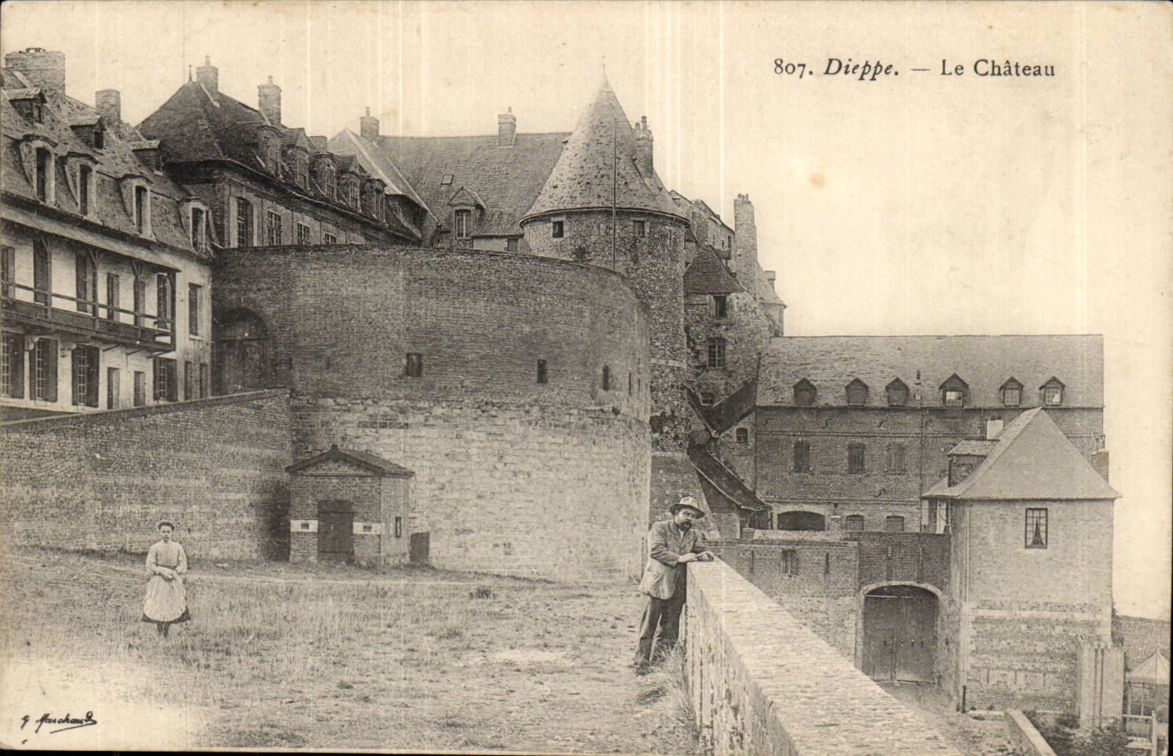 Dieppe CPA the castle