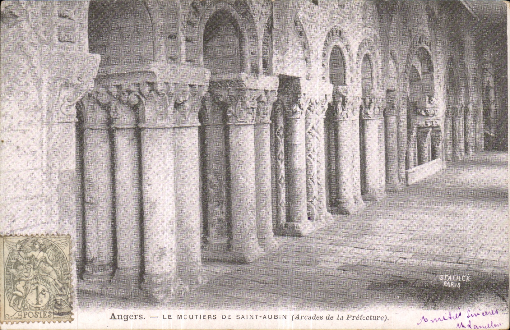 Angers CPA Moutiers de Saint Aubin (arcades of the Prefecture)