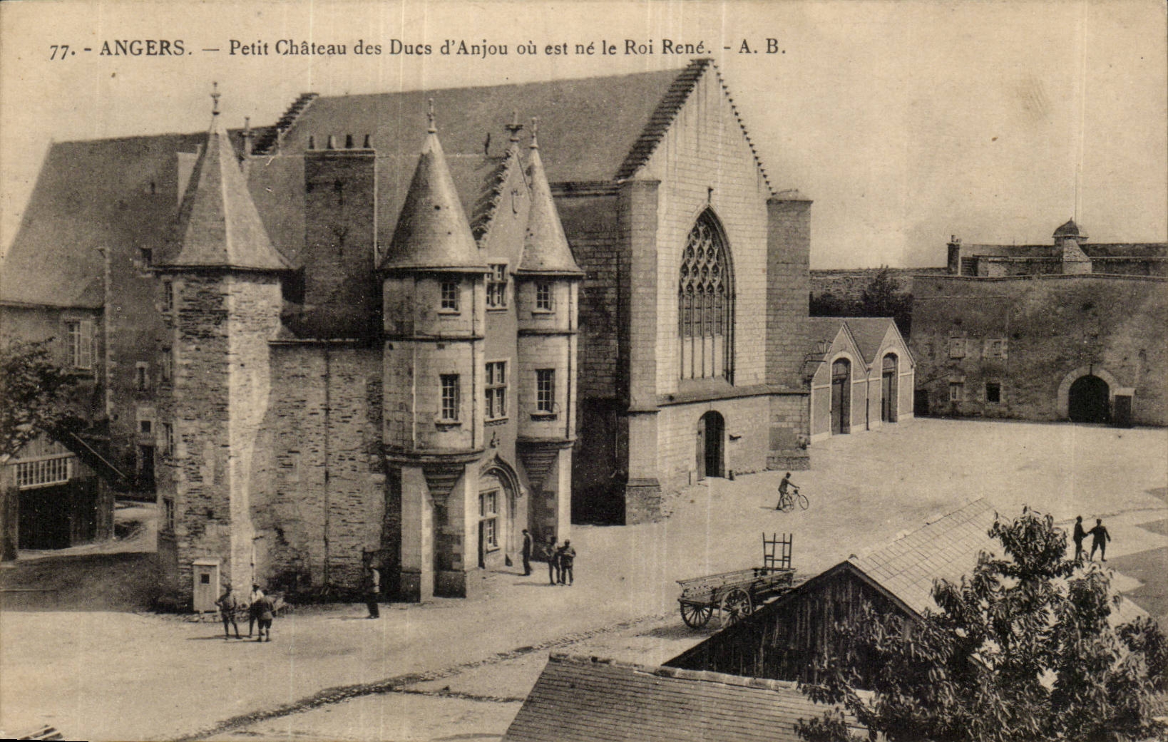 Angers CPA Small castle of the dukes of Anjou or is it king Rene