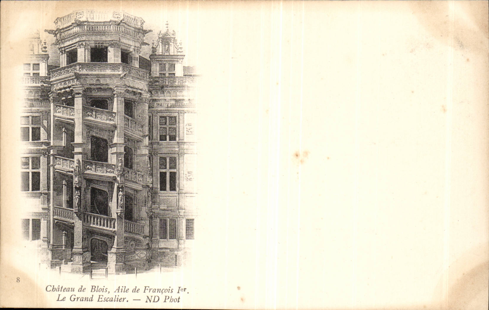 Blois CPA Aile de Francois 1er Le grand escalier