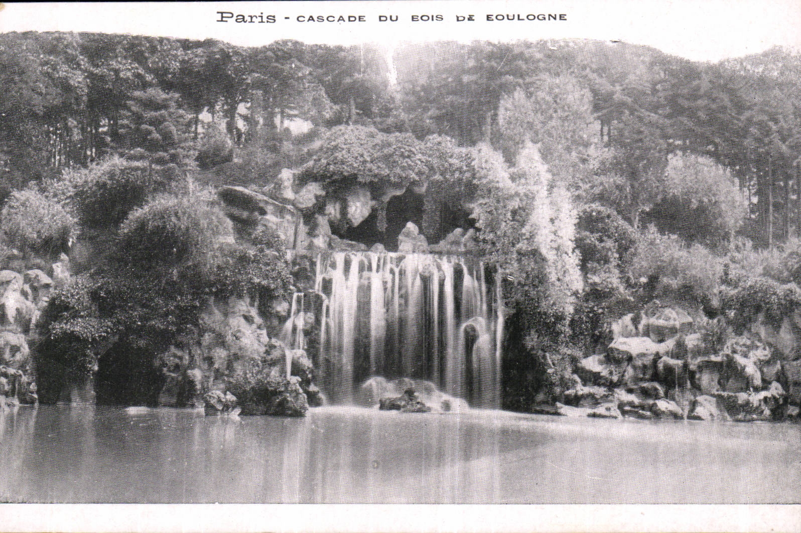 Paris CPA Cascades of the wood of Boulogne