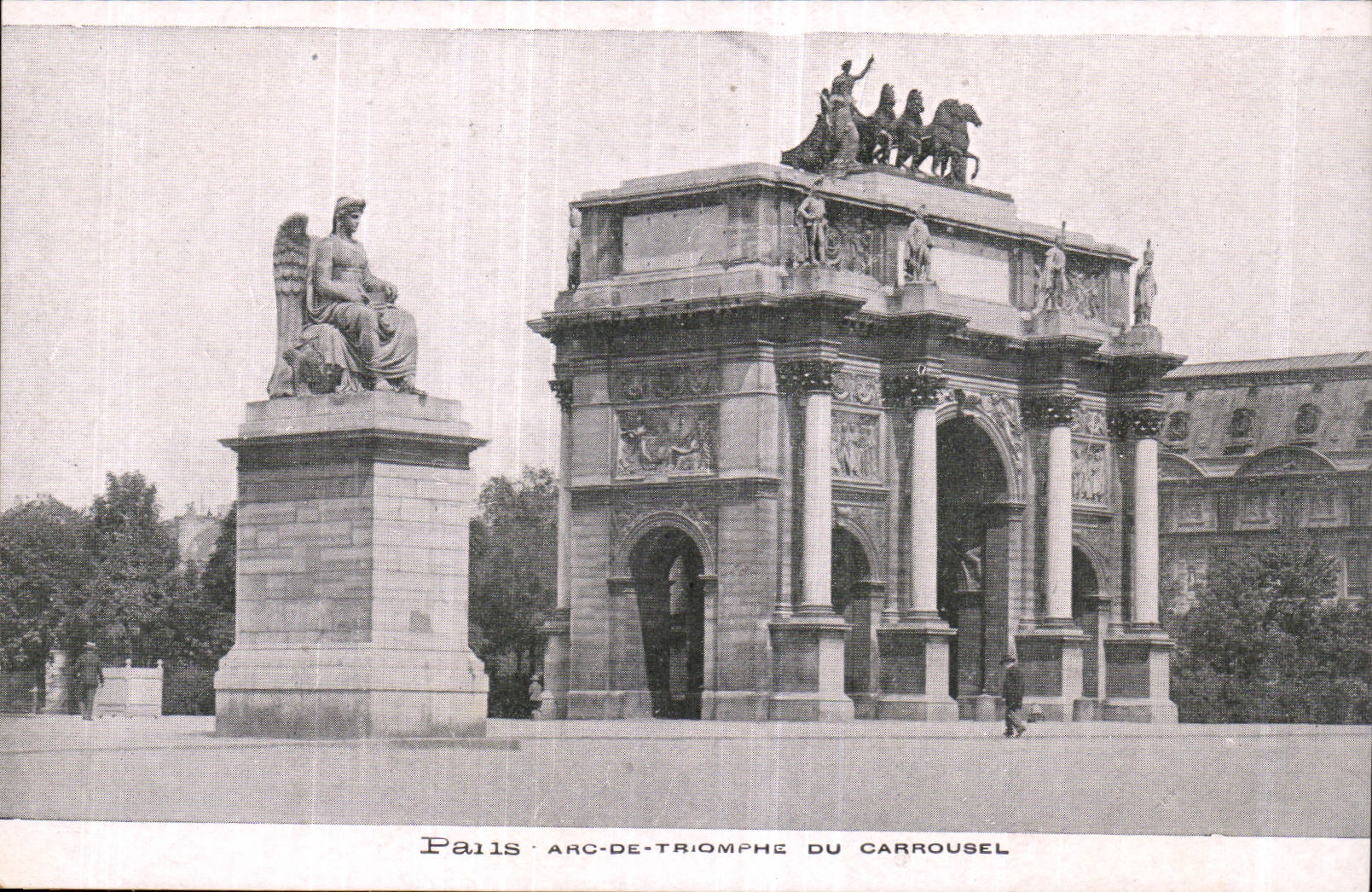 Paris CPA Arc de Triomphe of the carousel