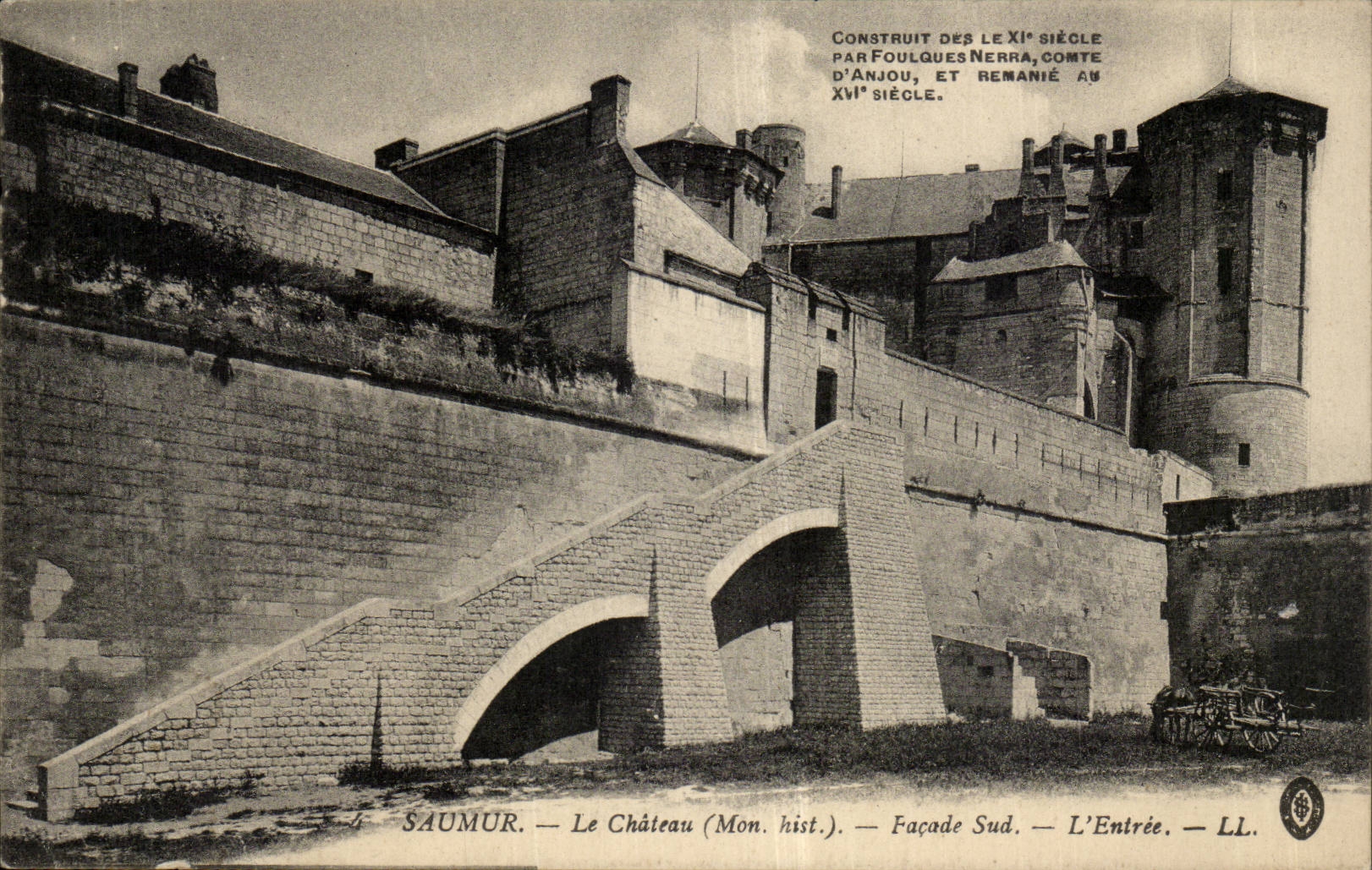 Saumur CPA the castle southern Frontage Entering