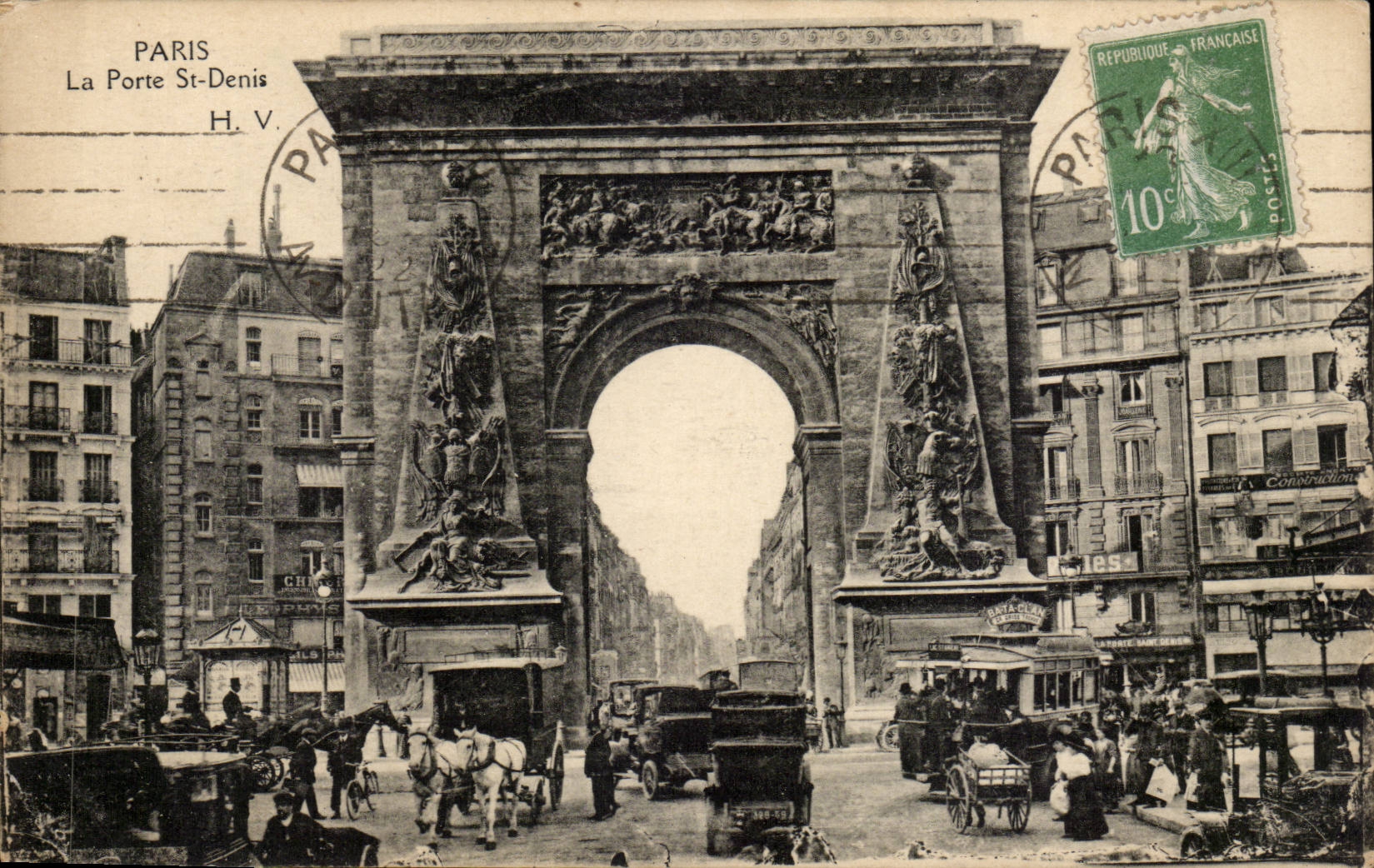 Paris the St-Denis-CPA Gate