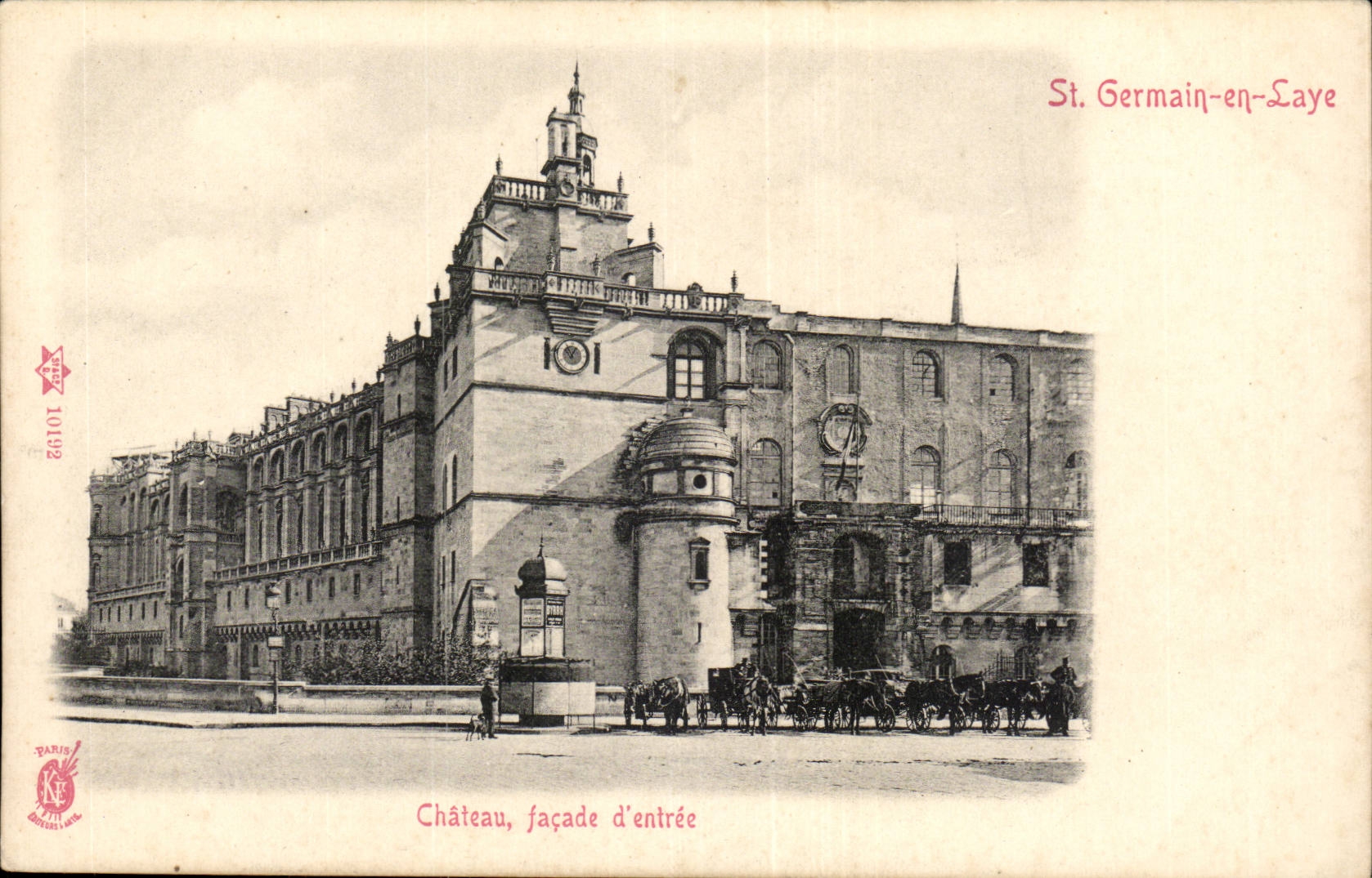 St Germain-in-bush hammer the Castle faa§ade of entree-CPA